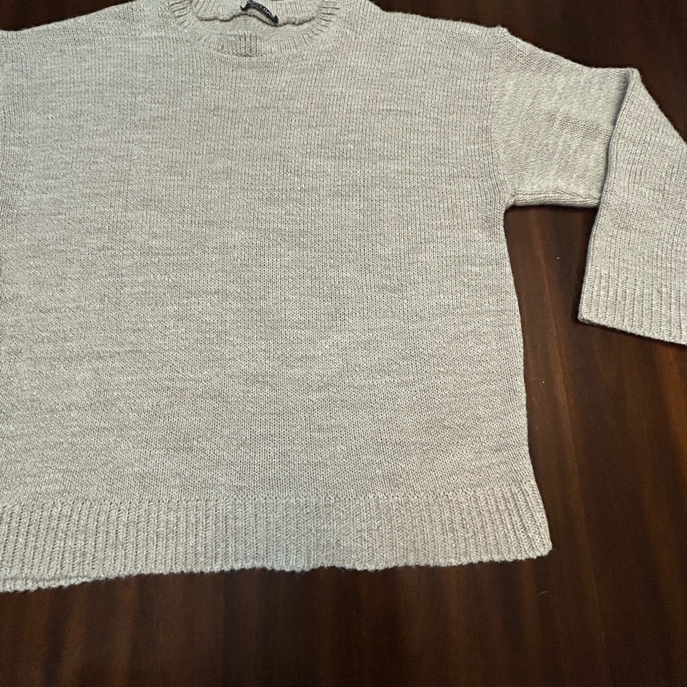 Nasty Gal Beige Crewneck Sweater